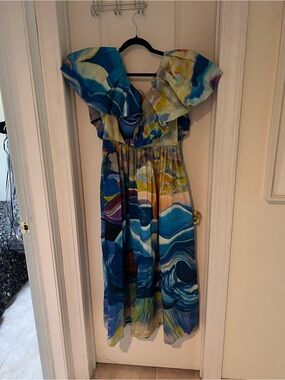 NWT Ulla Johnson Francesca Cotton Poplin Midi Dress - Size 6